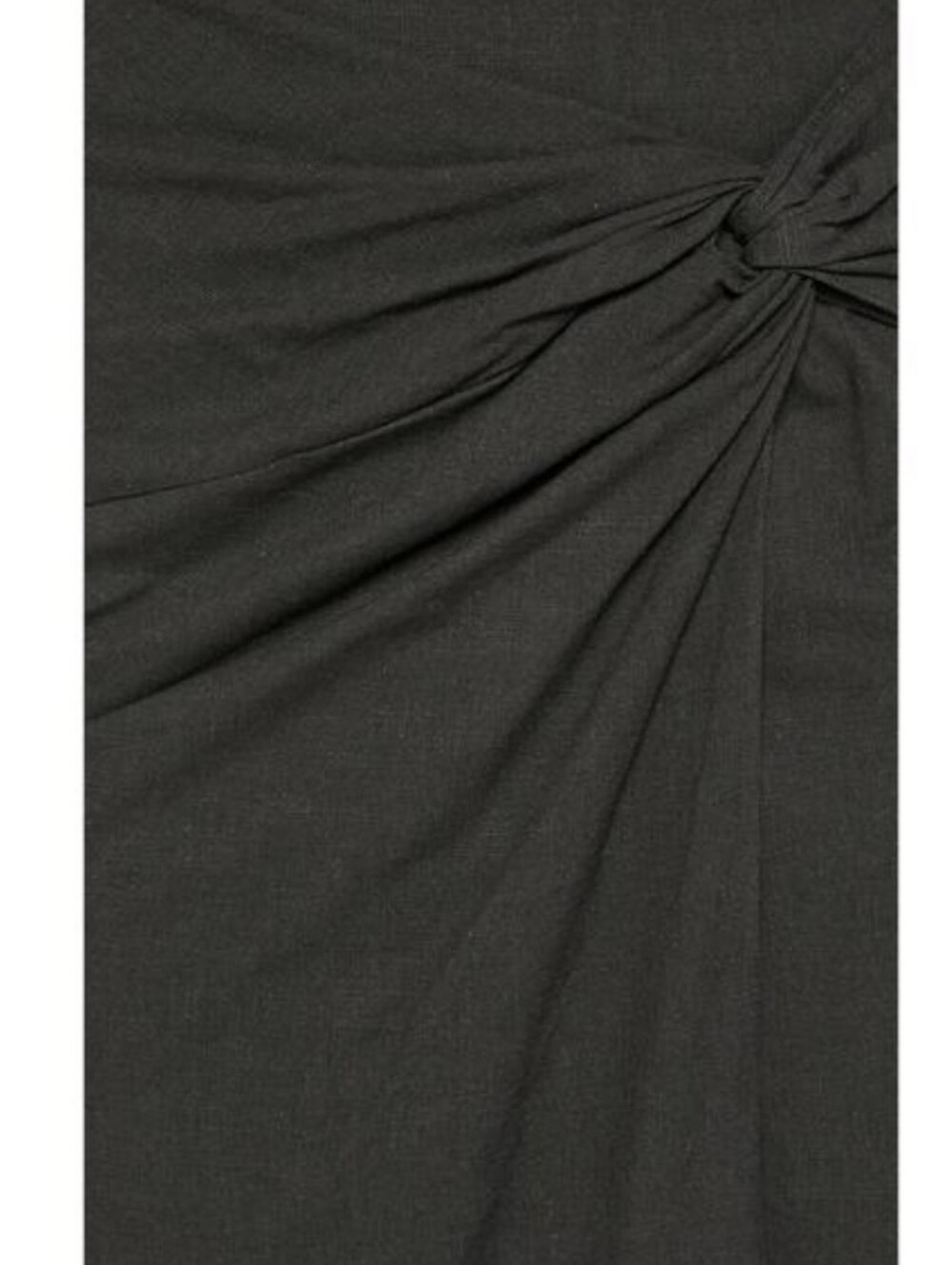 Showpo. Black Twist Knot Midi Skirt with Side Slit - Picture 5 of 8